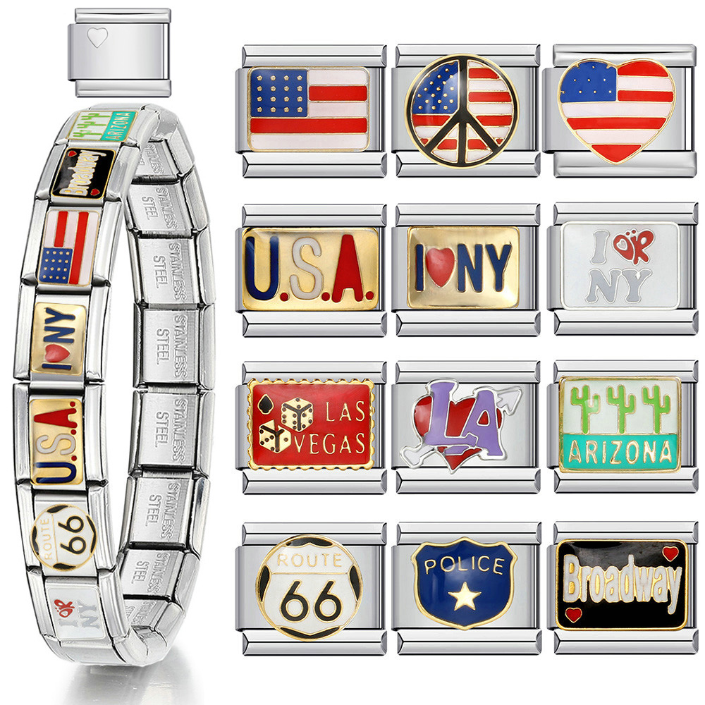 Jewelry Making York - 1pc Y2K braccialetto con ciondoli italiani