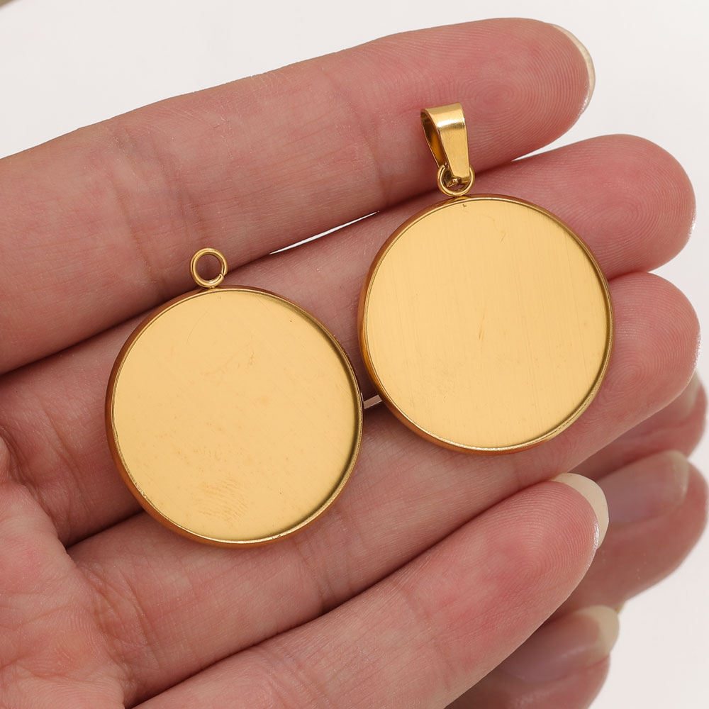 Pendant Blank Bezel - 10 pz Pendenti In Oro In