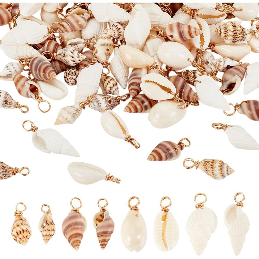 Jewelry Making Kit For Beginners - 100 pz 4 Stili Conchiglia Naturale