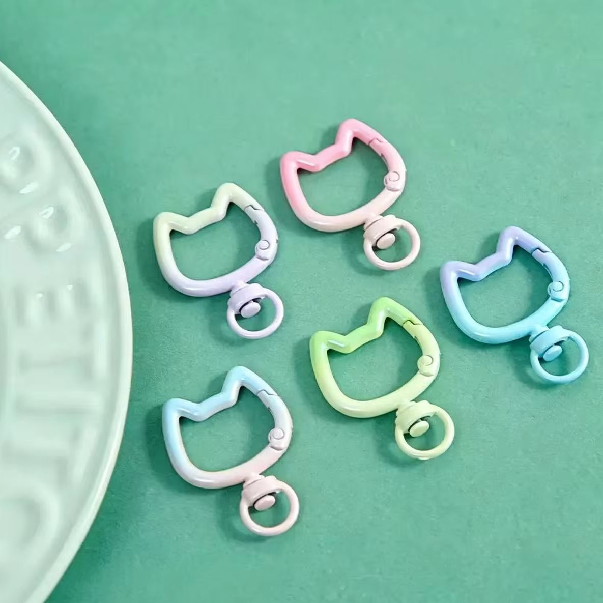 Jewelry Making Designs - 5-10 Pezzi Moschettone Portachiavi a Forma