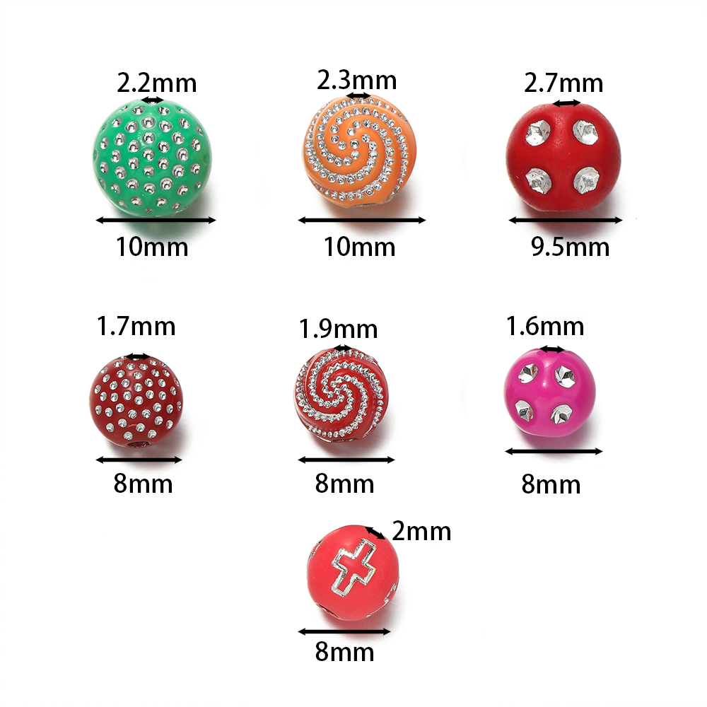 50/100 pezzi 8/10mm perline ac - Crystal Bead Mix recensione e prezzo