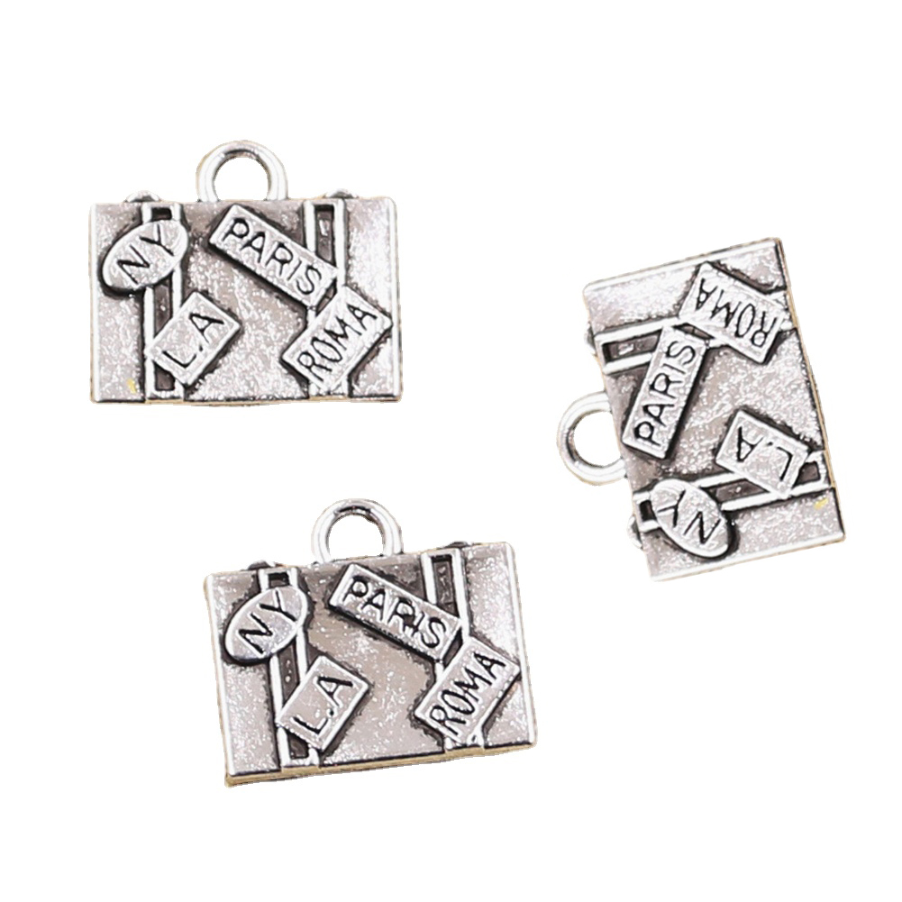 10 pz Charms borse da viaggio  - Jewelry Making York recensione e prezzo