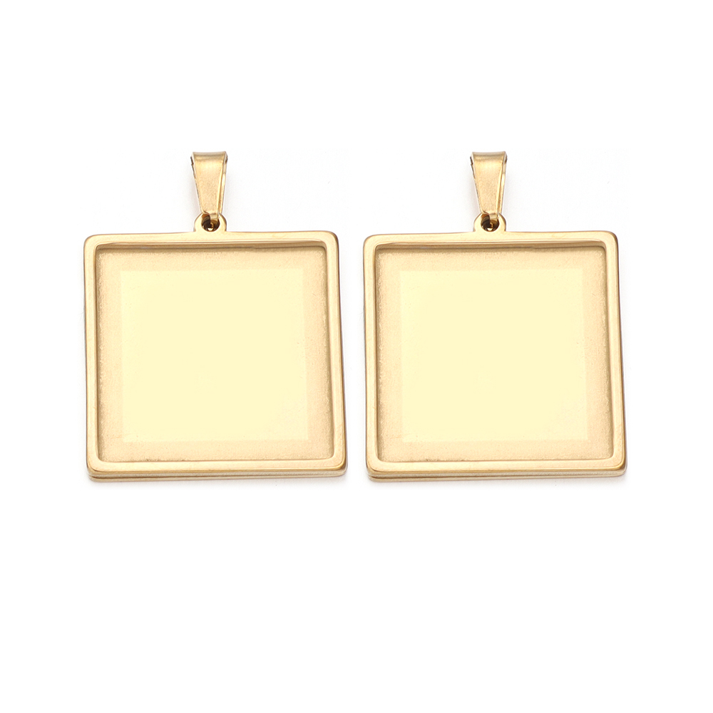 2 Pezzi Base per Cabochon Quad - Pendant Blank Bezel recensione e prezzo