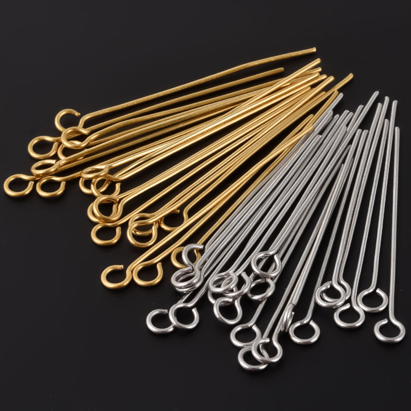 50 pezzi/lotto, perni ad anell - Jewelry Making Head Pins recensione e prezzo