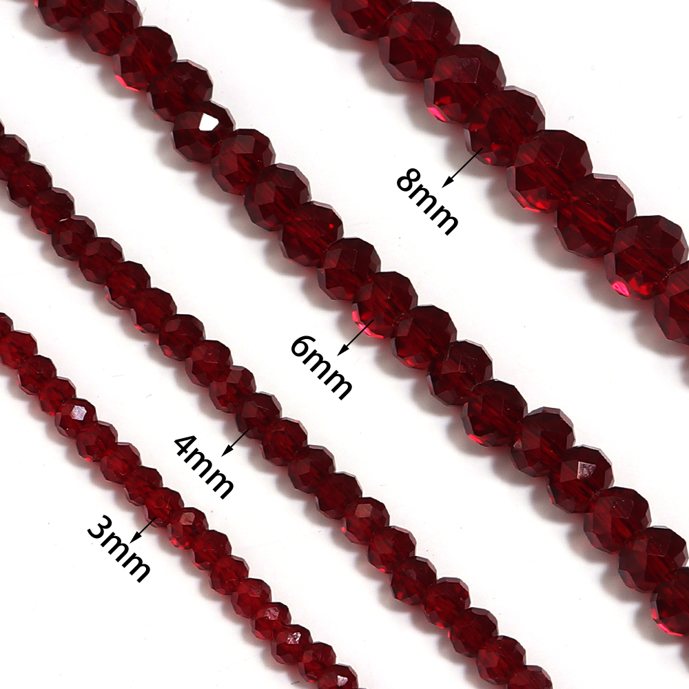 1 filo/lotto melograno rosso s - Crystal Bead Mix recensione e prezzo