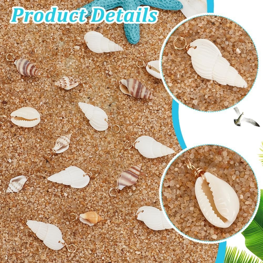 100 pz 4 Stili Conchiglia Natu - Jewelry Making Kit For Beginners recensione e prezzo
